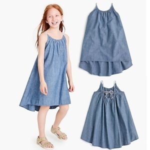 J. Crew Girls Chambray Tank Dress